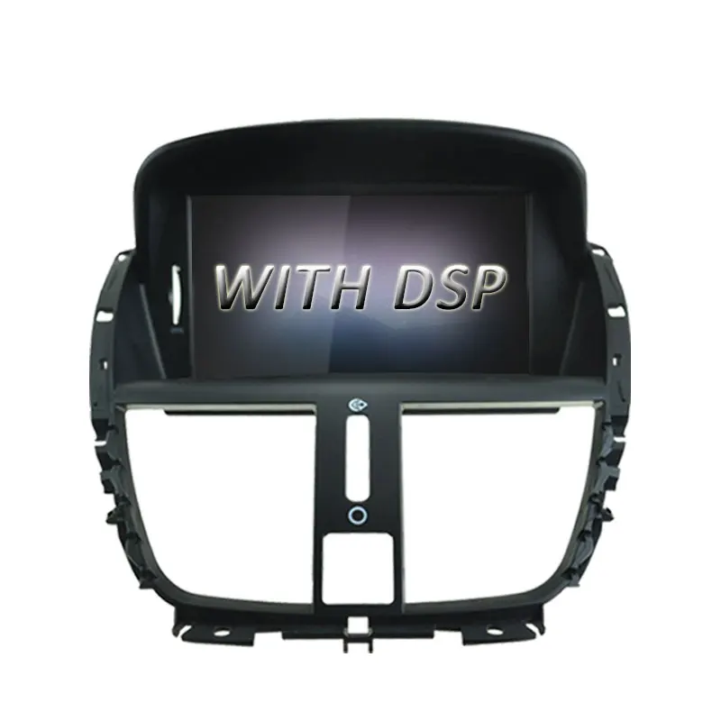 WITH DSP LJDA Android 9,0 автомобильный dvd-плеер для peugeot 207 2007-2013 gps Навигация стерео 1 Din автомагнитола 4G+ 64G wifi Мультимедиа DSP - Цвет: WITH DSP