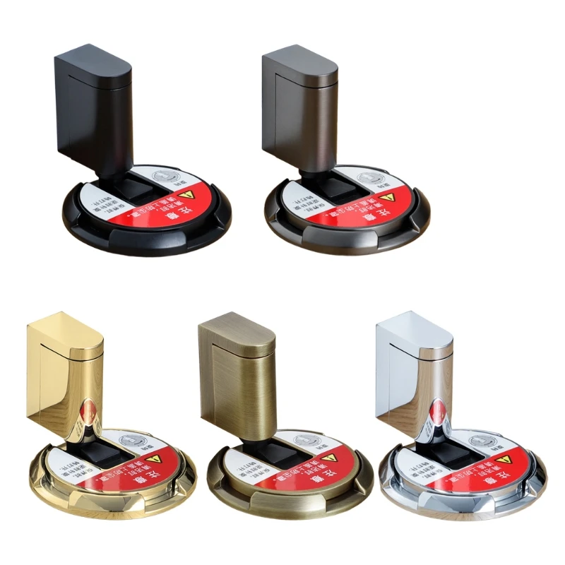 

Zinc Alloy Door Stopper Silent Buffer Door Block Windproof Self-locking Door Holders Door Hardware Easy to Install