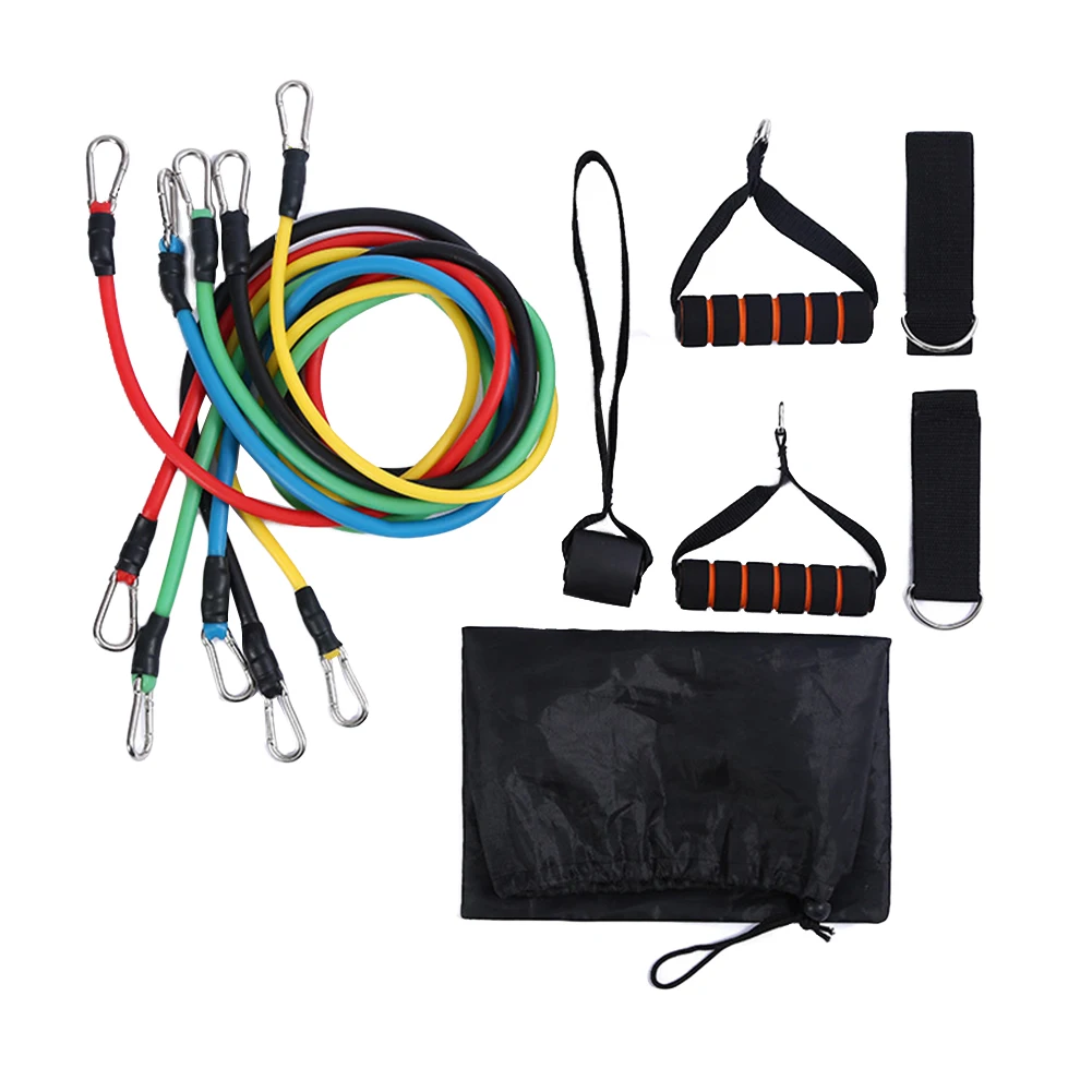 11Pcs/Set Pull Rope Fitness Resistance Bands Latex Tubes For Exercises Stretch Training Home Gyms Elastic | Спорт и развлечения