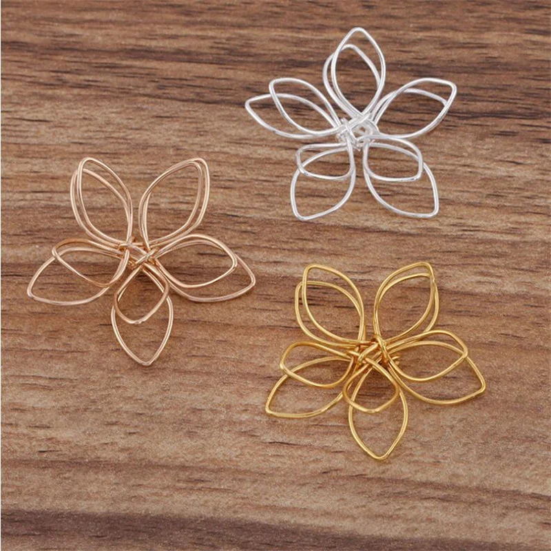 

Подвески в виде цветка из железа, Размер 20 мм/35 мм, 10 шт.