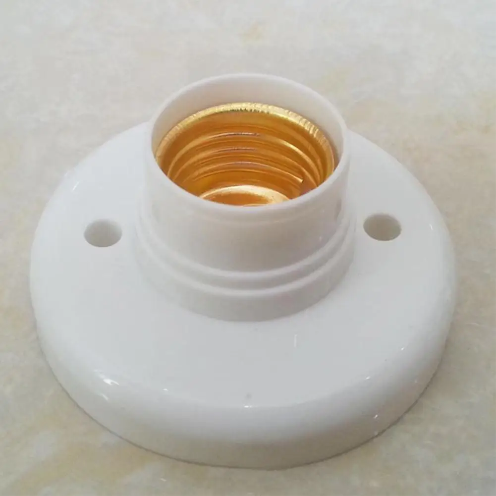 

E27 LED Light Bulb Holder Round Square Fitting Socket Plug E27 US Lamp With For 6A Switch 110V-220V Socket Hanging Base H8P7