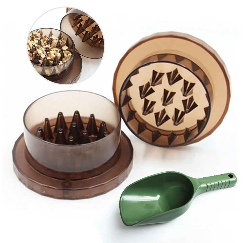 

Carp Bait Boilie Crusher Grinder Chopper Baiting Spoon Set For Boilies Pellet Durable Plastic Fishing Accessories Tackle Pesca