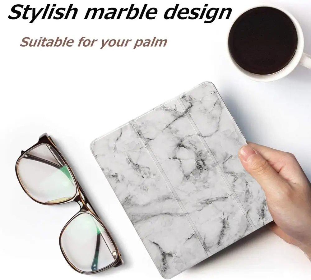 

Case for iPad 7th Gen (2019) / New iPad 8th Gen (2020) 10.2 inch - Case with Pencil Holder - Soft TPU Back Trifold Stand Cover