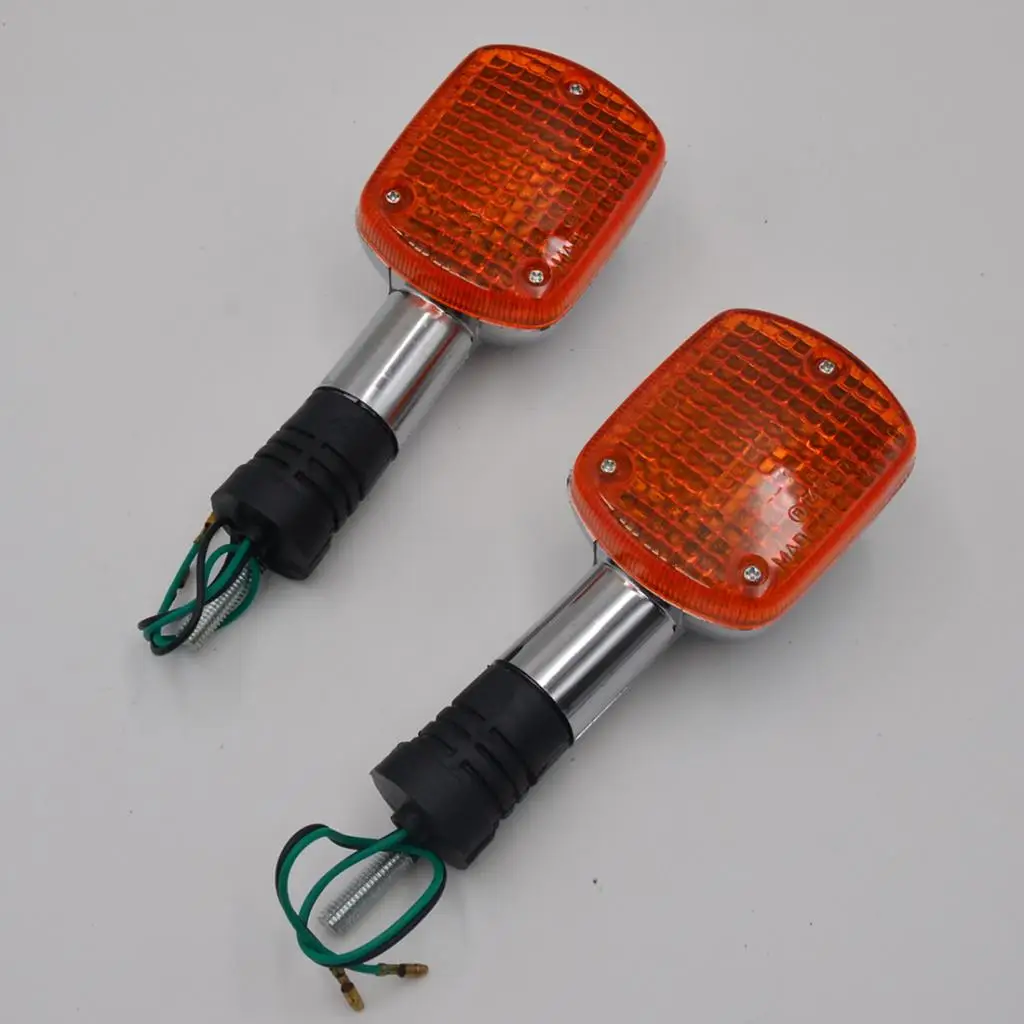 

2Pcs Amber Motorbike Turn Signals Running Light Lamp For STEED VLX400 VLX600