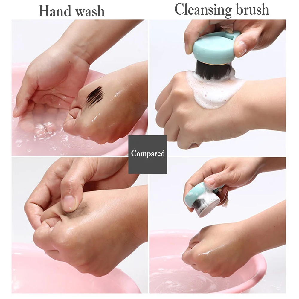 Щетка для лица с бамбуковым углем из мягкого волокна очистки пор уход за лицом