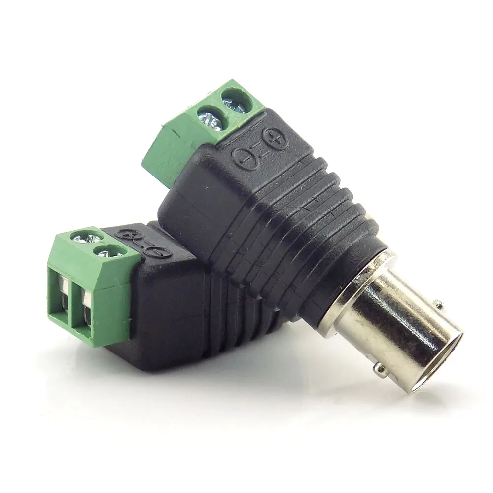 

BNC Power Male Female Jack Connector Adapter Plug Video Balun Converter For LED Strip Light CCTV Video Camera