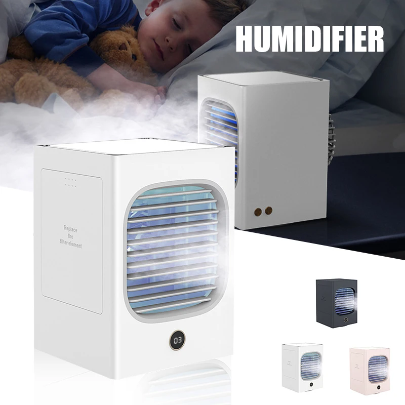 

Electric Fans Air Cooler with 180ml Water Tank Portable Durable Easy to Use Long Lasting for Room Home Dropship