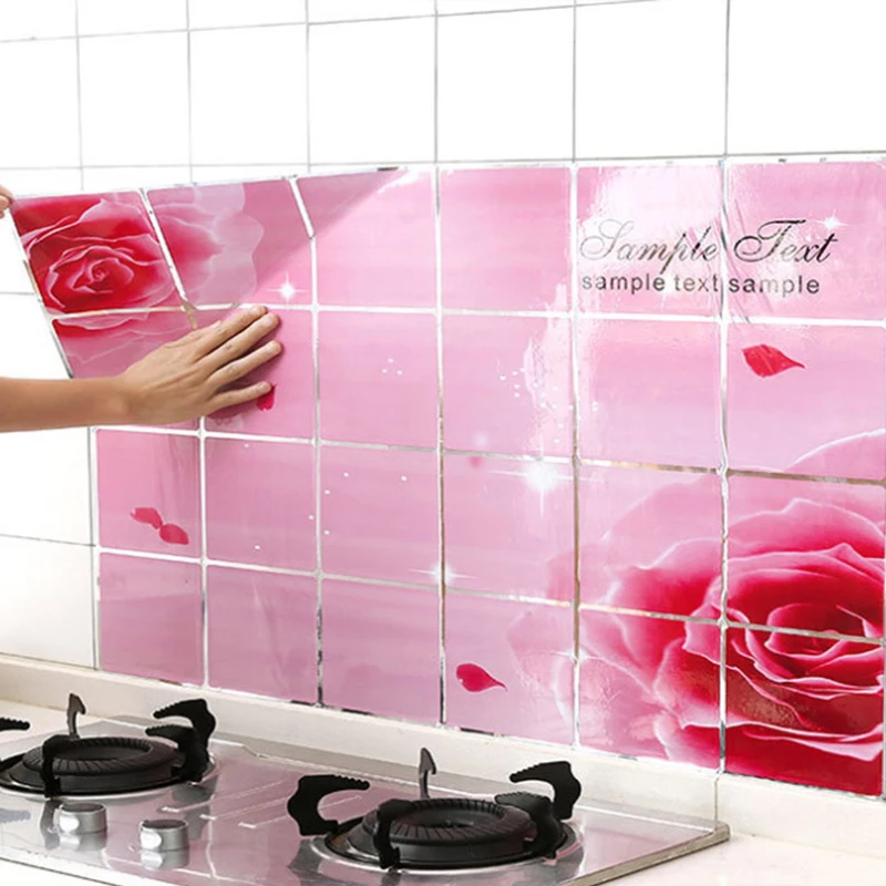 Оптовая продажа клейкая плитка наклейки высокого Температура масло для кухни