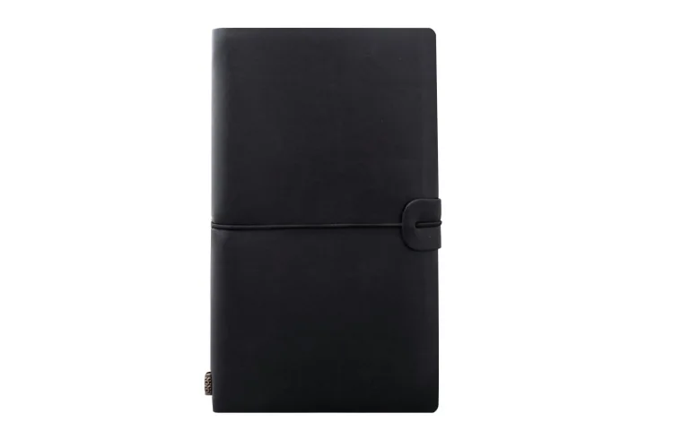 Black A6, высокое качество, твердый переплет, пустой, Ретро стиль, записная книжка из искусственной кожи, бизнес-блокнот,,, Библейский планировщик, ручная работа - Цвет: Black