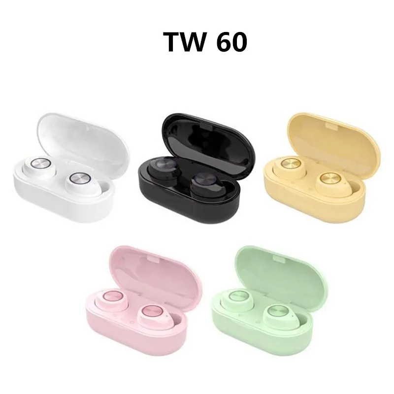 Новинка 5 0 сенсорные Bluetooth-наушники Беспроводная Bluetooth-гарнитура TW60 TWS IPX5
