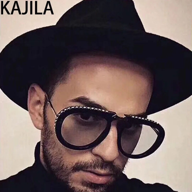 Овальные складные солнцезащитные очки на Для женщин 2020 Элитный бренд