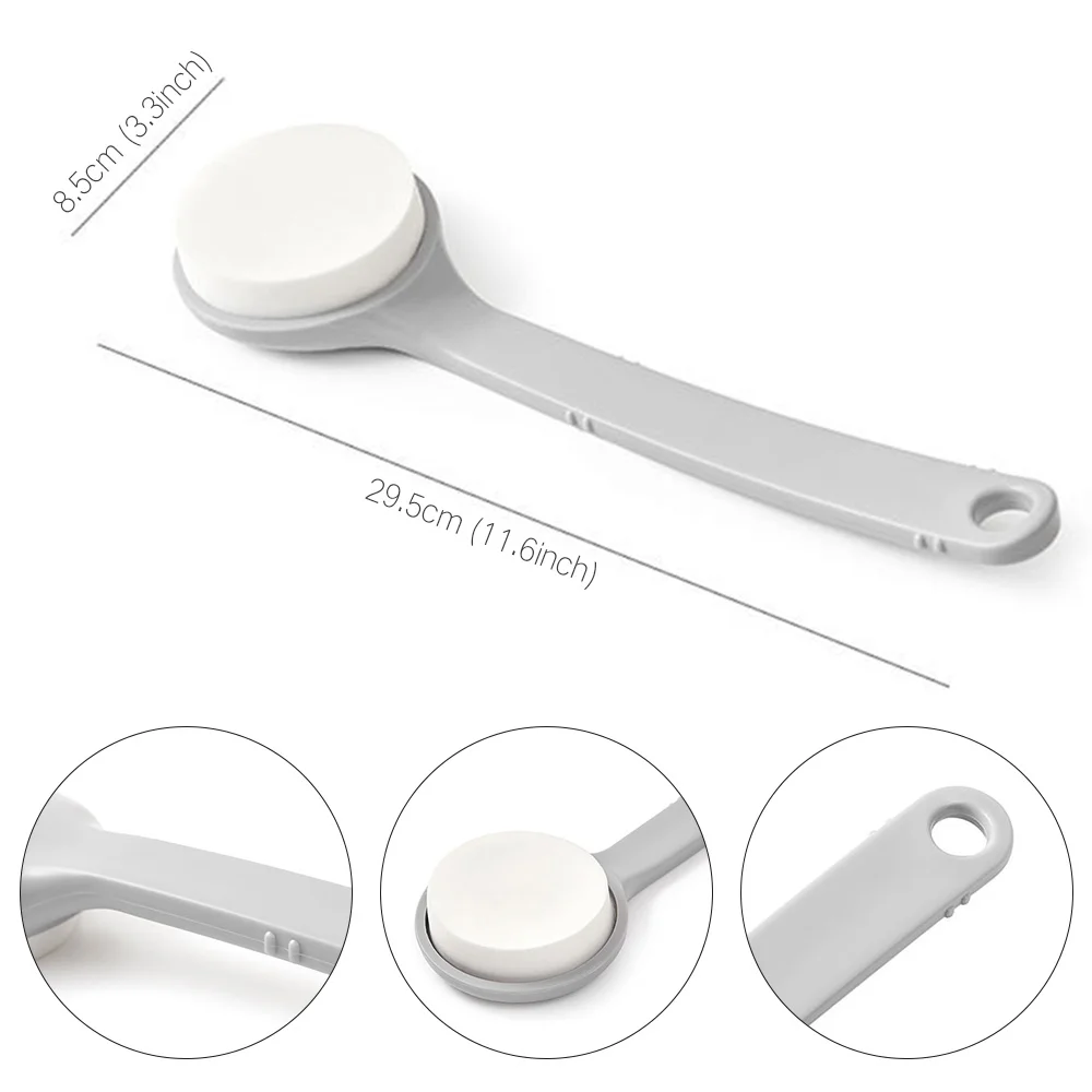 

Bath Brush Back Body Bath Shower Sponge Scrubber Brushes With Handle Exfoliating Scrub Skin Massager Exfoliation Bathroom Brush