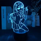 3D ночник не игрушка со мной, Мисс нагаторо, Аниме Манга для спальни, Декор, милый подарок на день рождения, светодиодная лампа, детский подарок на любовь
