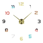 Горячая Распродажа 3D DIY настенные часы современный дизайн Saat Reloj De Pared металлические художественные часы для гостиной акриловые зеркальные часы Horloge Murale