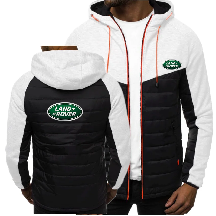 Мужская толстовка на молнии Land Rover однотонный пуловер с длинным рукавом и