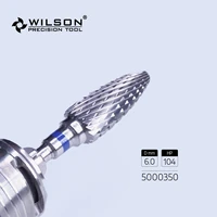 wilson precision tool 5000350 iso 275 190 060 tungsten carbide burs for trimming plasteracrylicmetal
