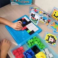 montessori creative mosaic puzzle toys children pixel diy puzzle blocks set educational learning toys for kid development gift