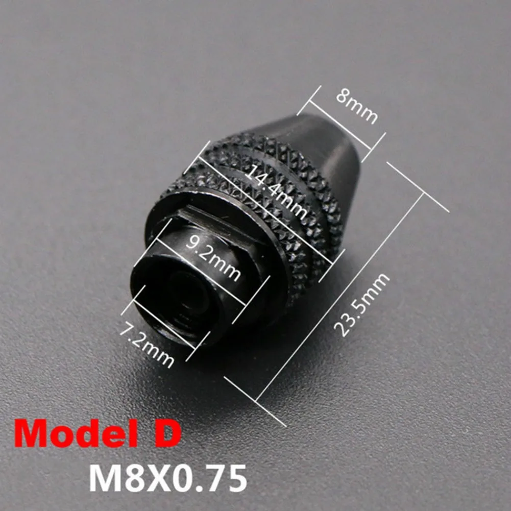 

1pc Keyless Metal Drill Chuck Replacement For 4486 Rotary Tool 0.4mm-3.4mm Black