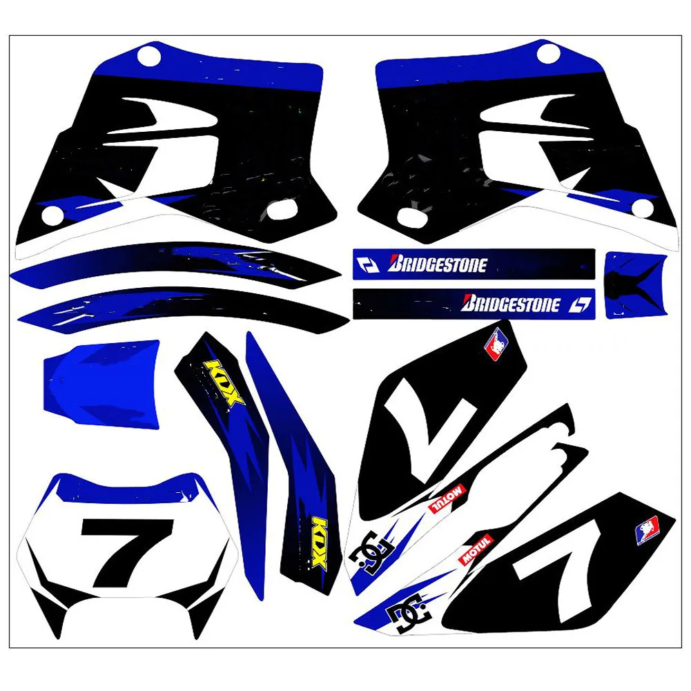 Наклейки для Motocross Team 3M графические наклейки наборы Kawasaki KDX220 KDX220sr 1994 1995 1996 1997 1998 1999