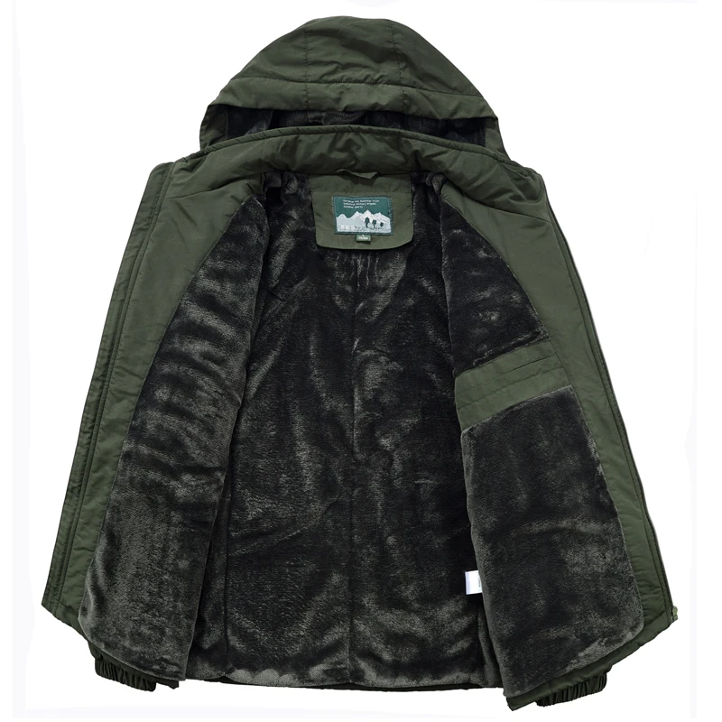 Новинка 2021 Мужская зимняя утепленная флисовая армейская куртка уличная одежда с