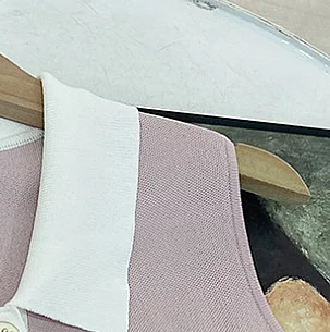 

2021 Spring and Summer College Style Sleeveless Lapel Buttoned Slim Knit Dress Thin Mid-length Dress