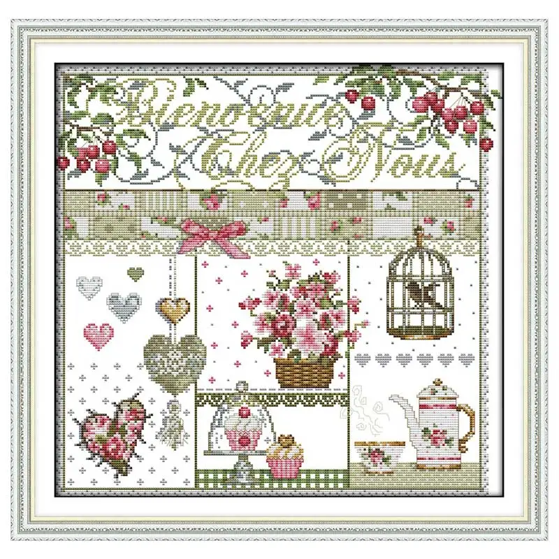 

Home life painting counted printed on the canvas 11CT 14CT DIY kit Chinese Cross Stitch embroidery needlework Set home decor