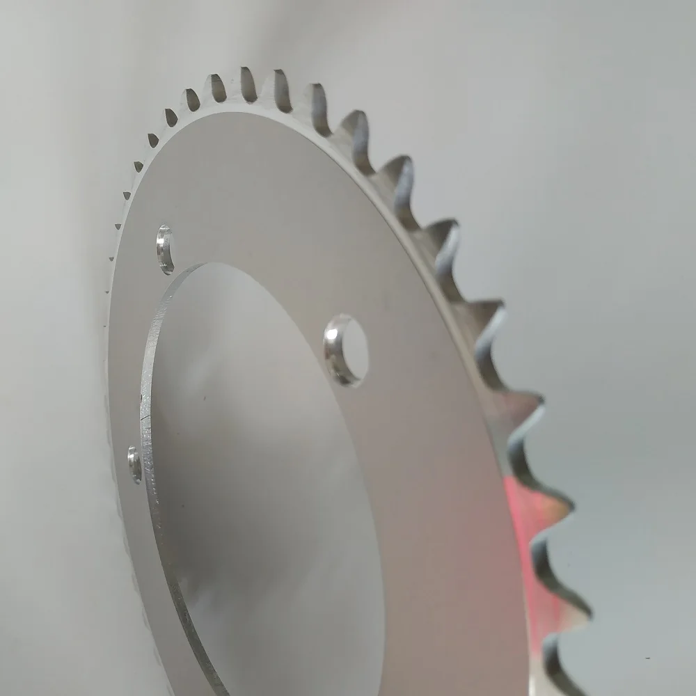 TRUYOU фиксированное зубчатое кольцо цепи 44T 46T 48T 50T 52T 53T Fixie Дорожный трек велосипедная цепь односкоростная 130 мм BCD серебряная цепь