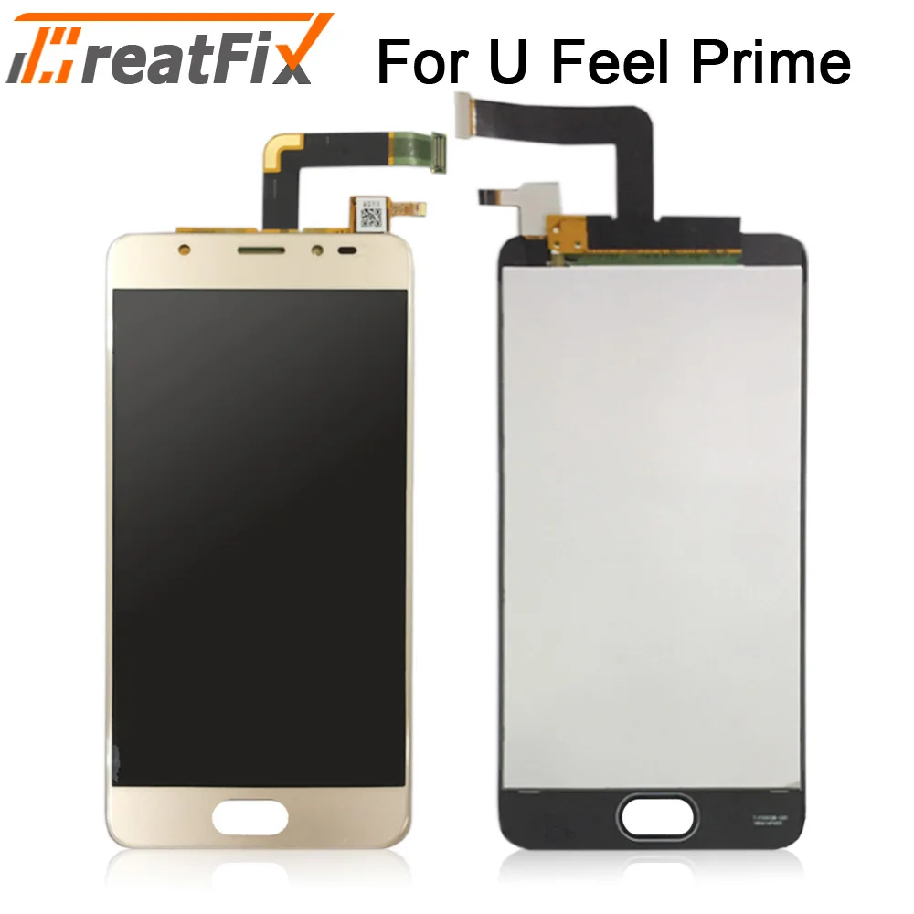 U Feel Prime Gold Протестированный сенсорный экран дигитайзер ЖК-дисплей для Wiko u feel Ufeel Lite ЖК-дисплей с сенсорным экраном в сборе ЖК-дисплей ufeel go u feel fab - Цвет: U Feel Prime Gold