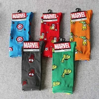 marvel star wars cotton socks cartoon spider man venom men and women straight anime socks in tube hero socks birthday gifts