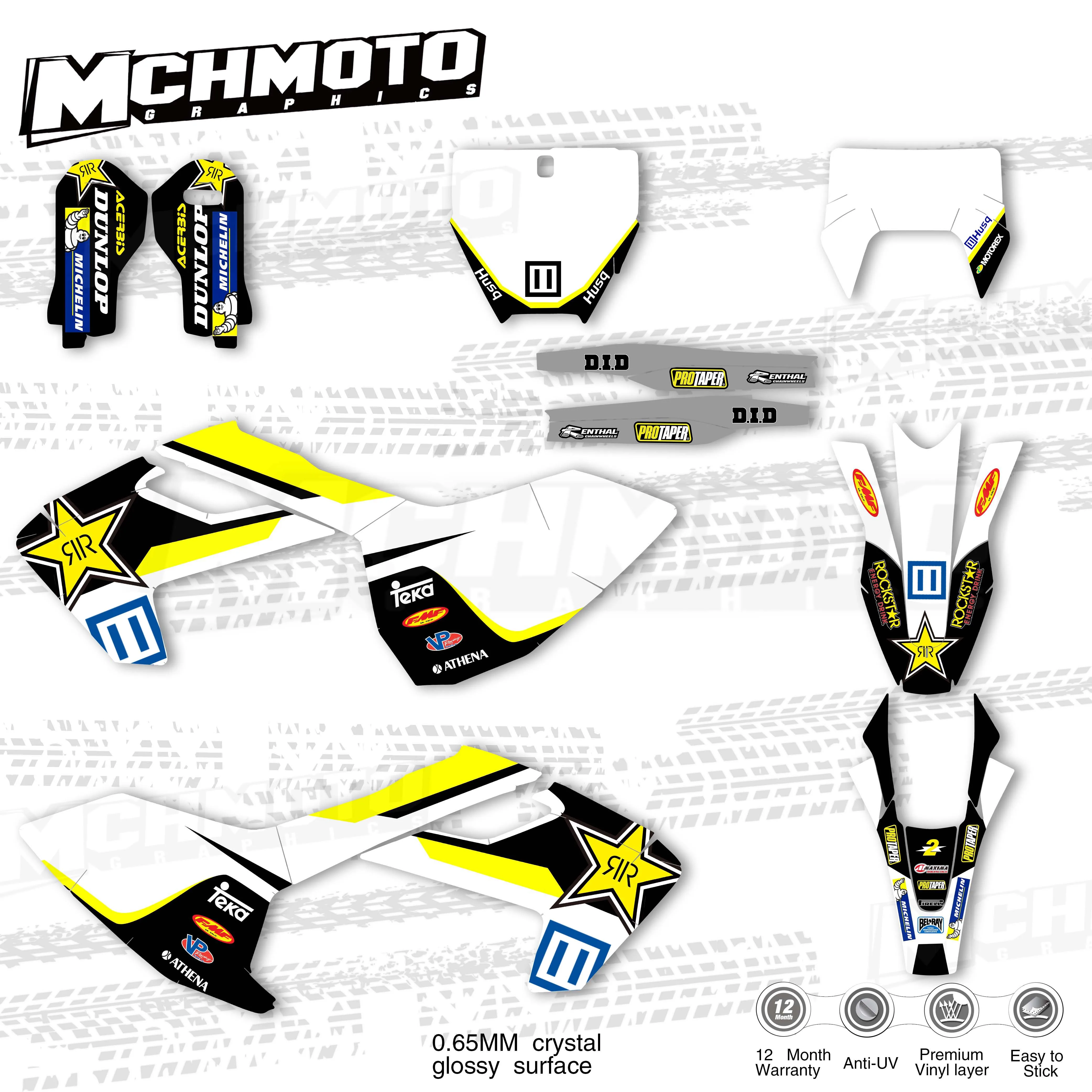 MCHMFG мотоциклетная команда графические наклейки для Kit DECO Husqvarna TE FE TX 2017 2019 TC FC 2016 2018