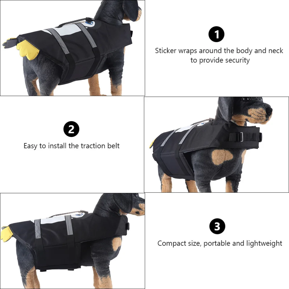 

Reflective Pet Dog Puppy Swimming Life Vest Adjustable Swimsuit with Handle