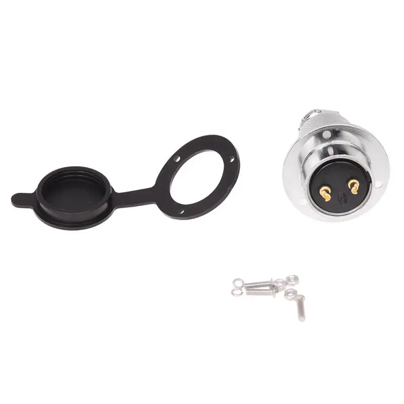 2-Pin Waterproof Electrical Deck Plug Circular Cable Connector 400V 25A | Обустройство дома