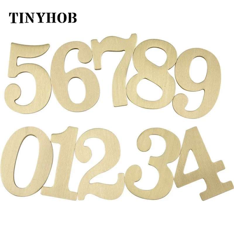 Высота 8 см 3 14 &quotзолотые латунные буквы и цифры символ Настенный декор вилла