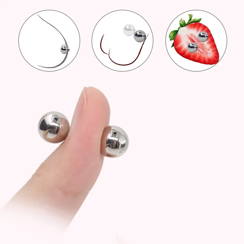 Металлические зажимы для сосков крепкие магнитные шары без презервативов
