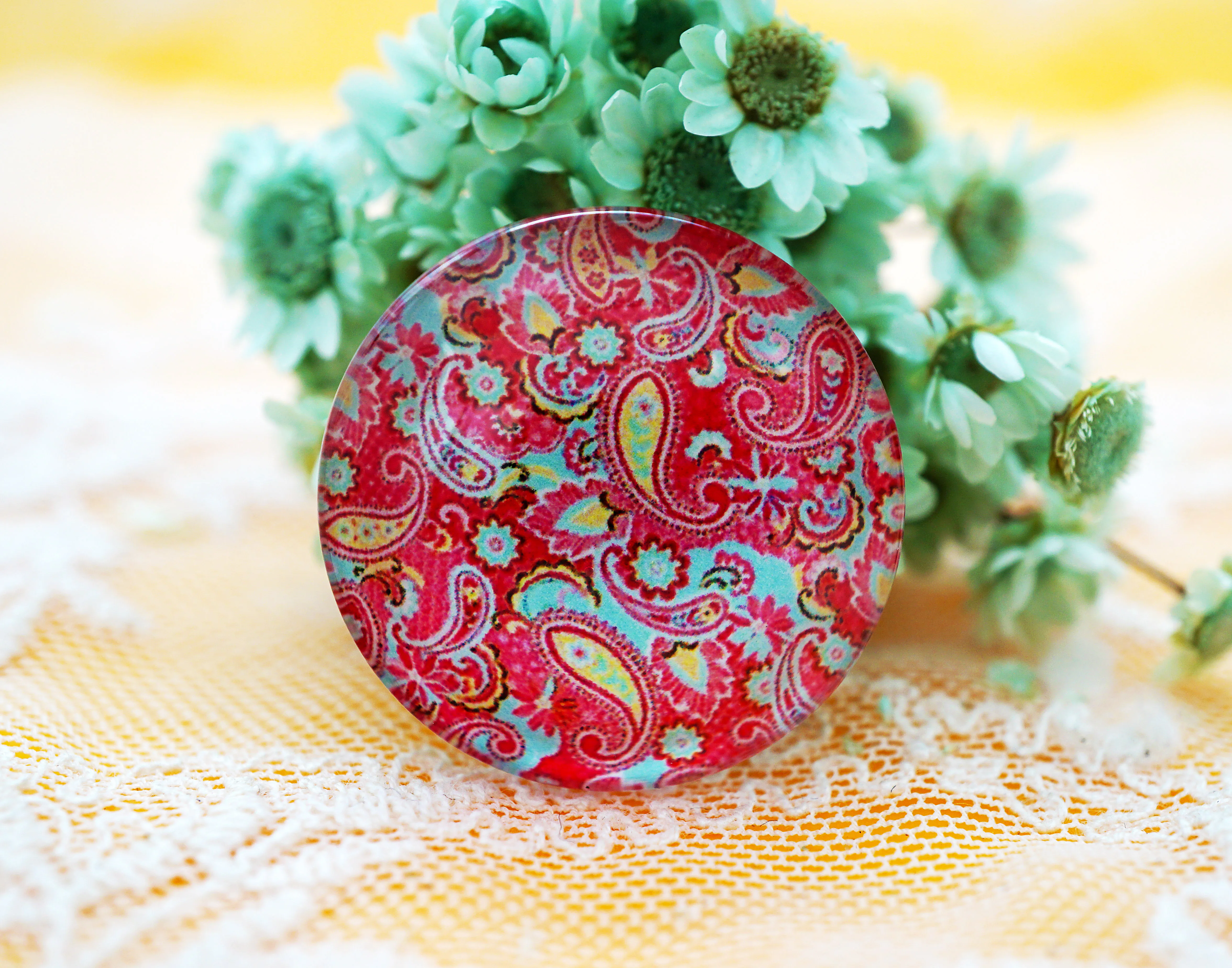 High grade 10PCS/lot Round 25MM Mixed Pattern Glass Cabochon for Cameo Base Setting Jewelry Accessories hand made Supplies | Украшения и