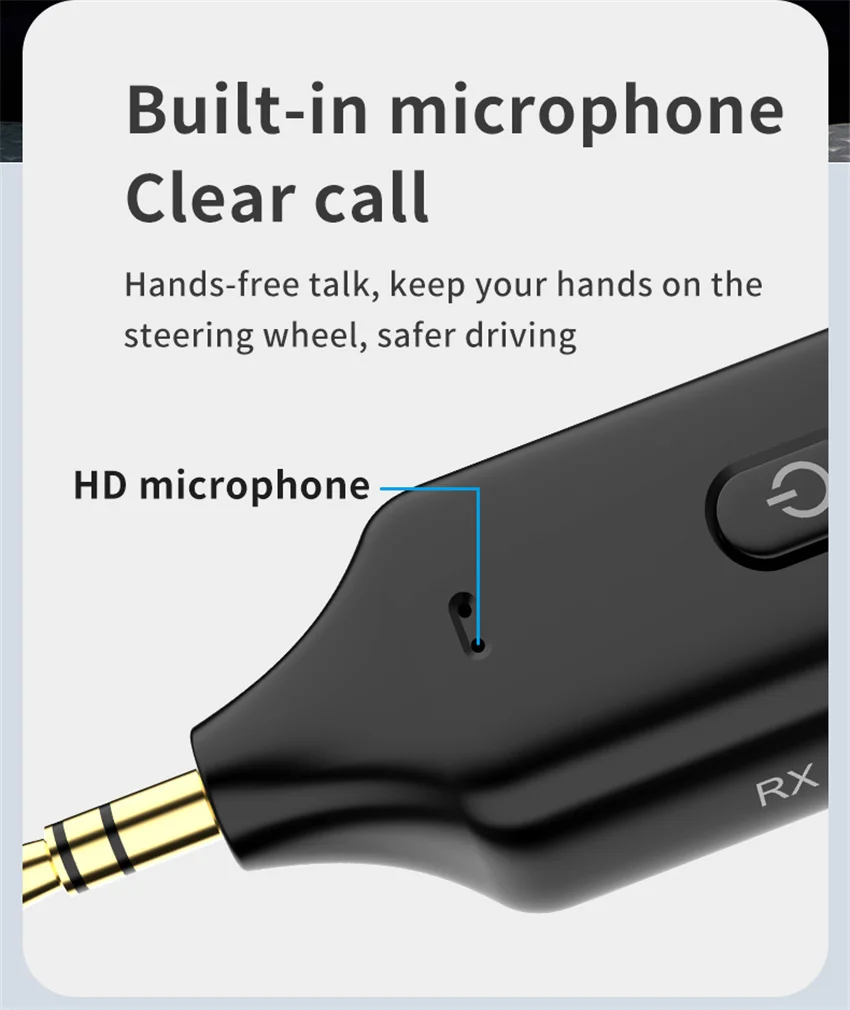 Bluetooth Aux адаптер беспроводной Автомобильный приемник 5 0 передатчик 3 мм разъем
