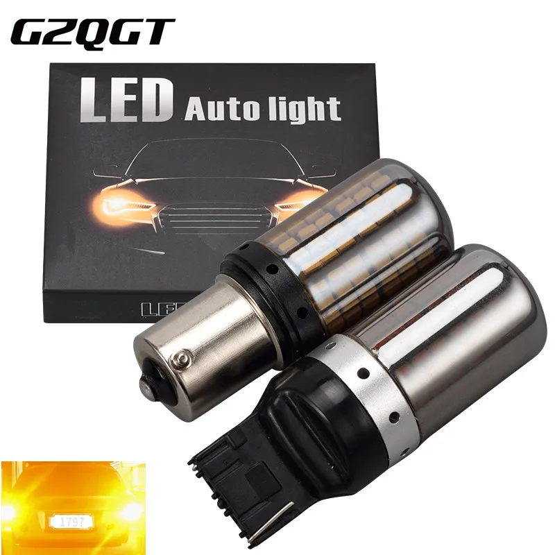 1 шт. T20 светодиодный 7440 W21W W21/5W светильник 144smd CanBus 1156 P21W BA15S PY21W BAU15S 1157 BAY15D для