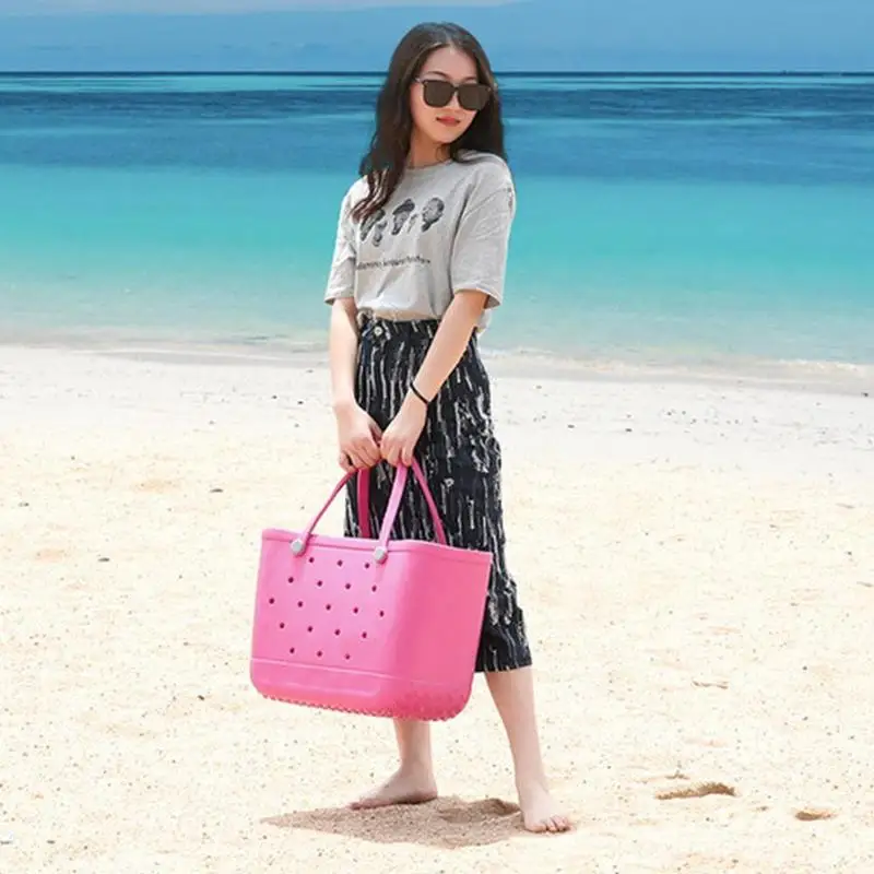 

Hole big bag beach storage bag handbag new European and American beach bag ladies large-capacity tote bag shopping bag