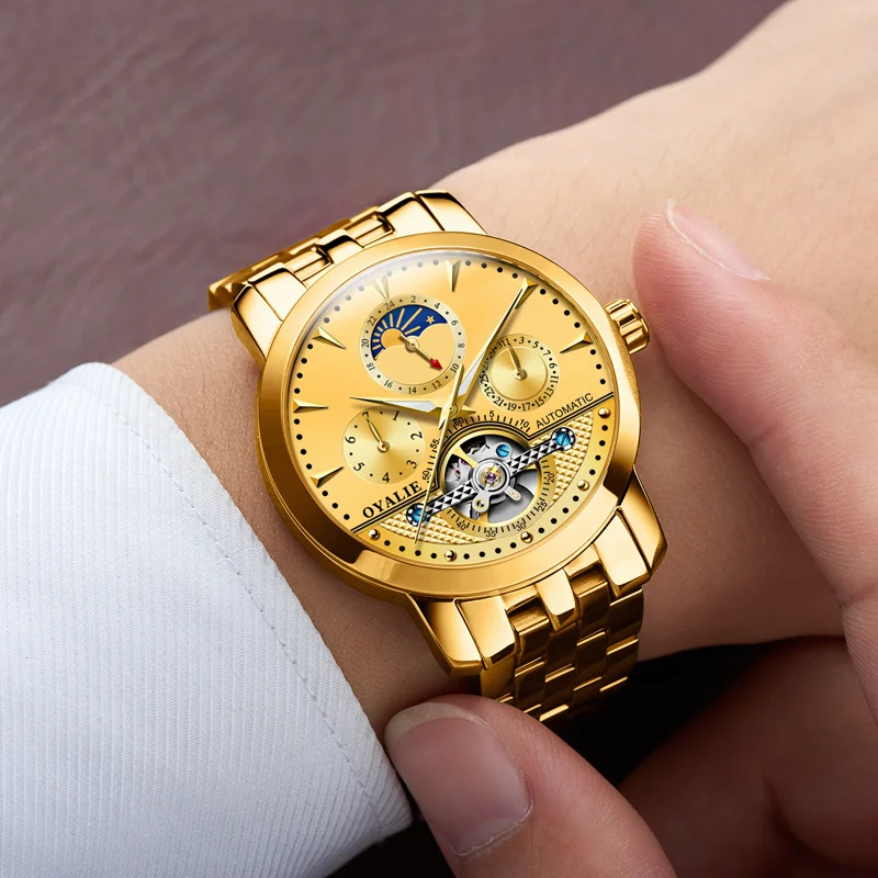 Механические часы мужские лучший бренд роскошные Montre Homme Мужские автоматические