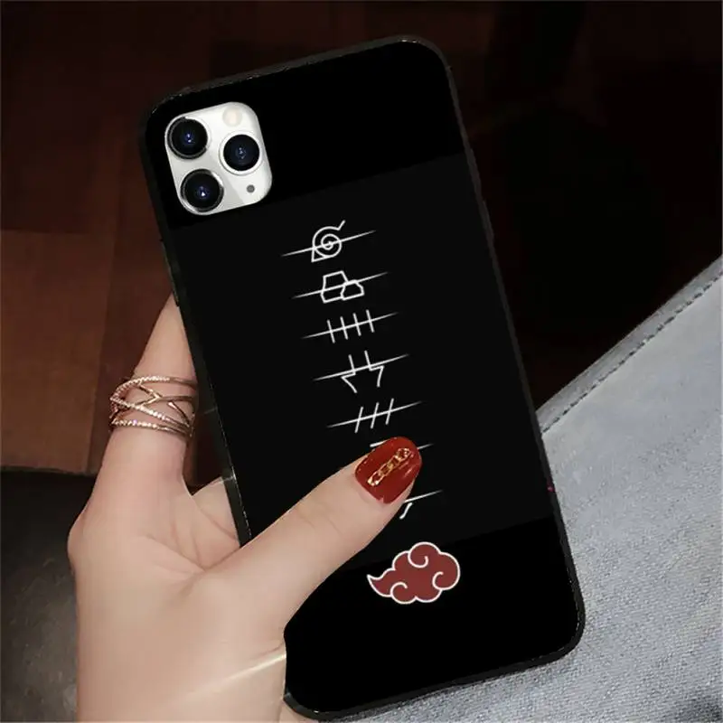 

Japan Anime naruto akatsuki Phone Case for iPhone 11 12 pro XS MAX 8 7 6 6S Plus X 5S SE 2020 XR