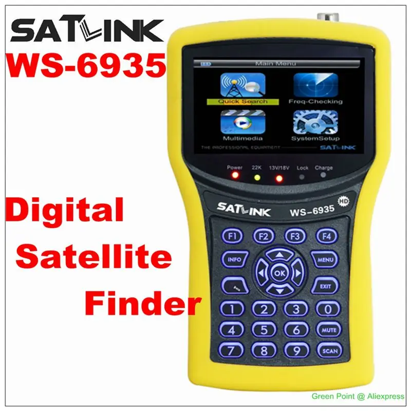 

New Finder Meter Satlink WS-6935 Digital Satellite Locator Satellite Finder WS6935 DVB-T Satellite Meter WS6925 Updated Model