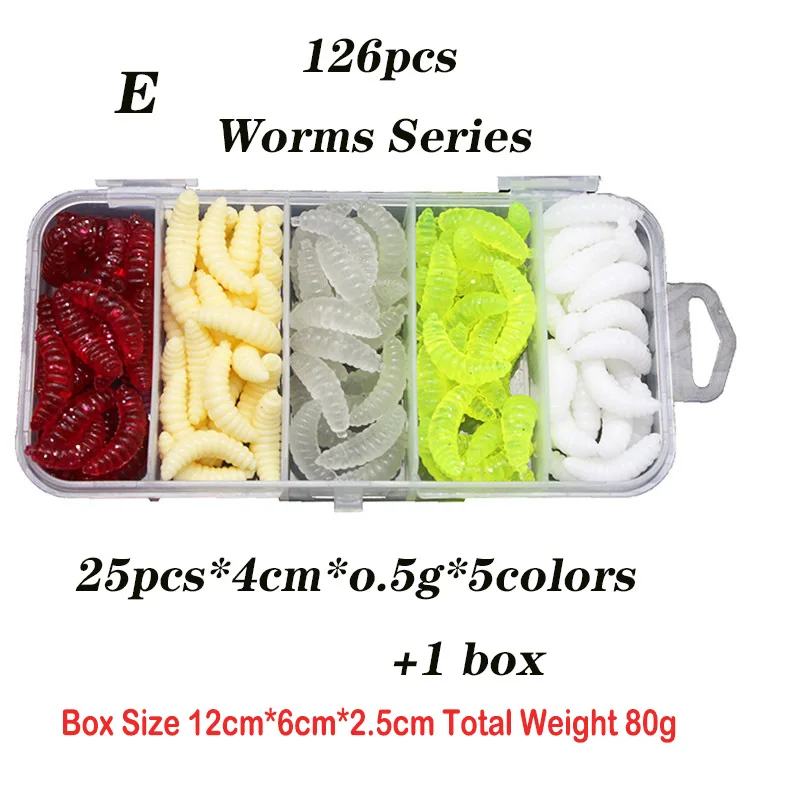 New Silicone Bait Fishing Lure Set Soft Lure Kit Shrimp Wobblers On Pike Shad Trout Bass Worm Trolls Isca Artifical Pesca Tackle