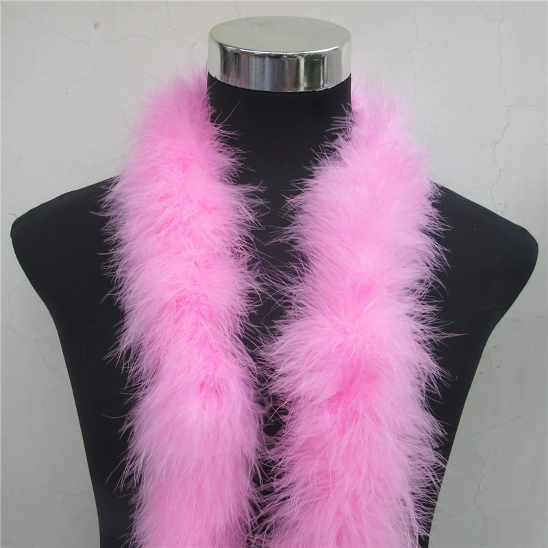 Модные мягкие пушистые Окрашенные Перья боа 2 метра 50 г настоящая натуральная