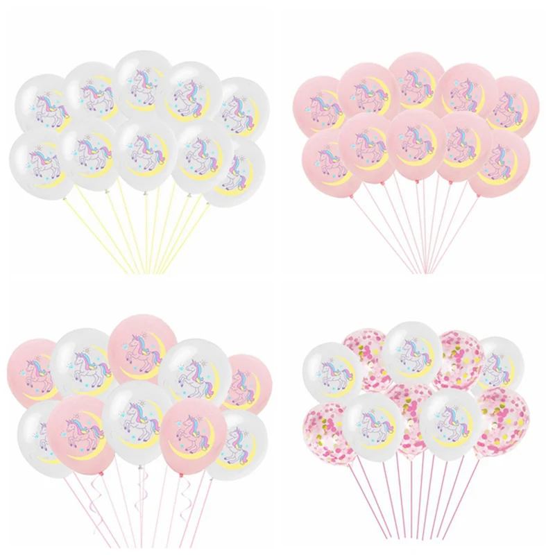 Латексные воздушные шары в виде единорога 12 дюймов украшение балуна Happy для