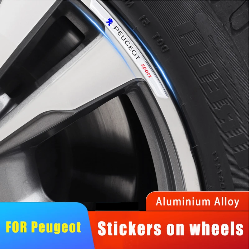 4 шт./компл. стикер на автомобиль ar колесные диски гоночный для Peugeot 206 207 307 308 3008 208