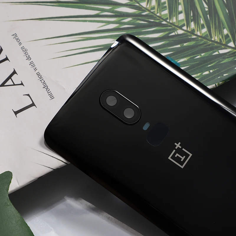 Оригинальный Корпус для Oneplus 6 One Plus батарея Дверь настоящая задняя крышка Стекло