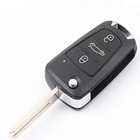 3 buttons flip car remote blank key shell for great wall wingle steed haval hover h5 h6 c30 folding key cover uncut blade
