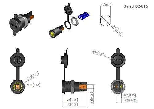 5 шт. адаптер Powerlet для Hella Din BMW Plug конвертер 12 вольт Socket Motercycle | Автомобили и