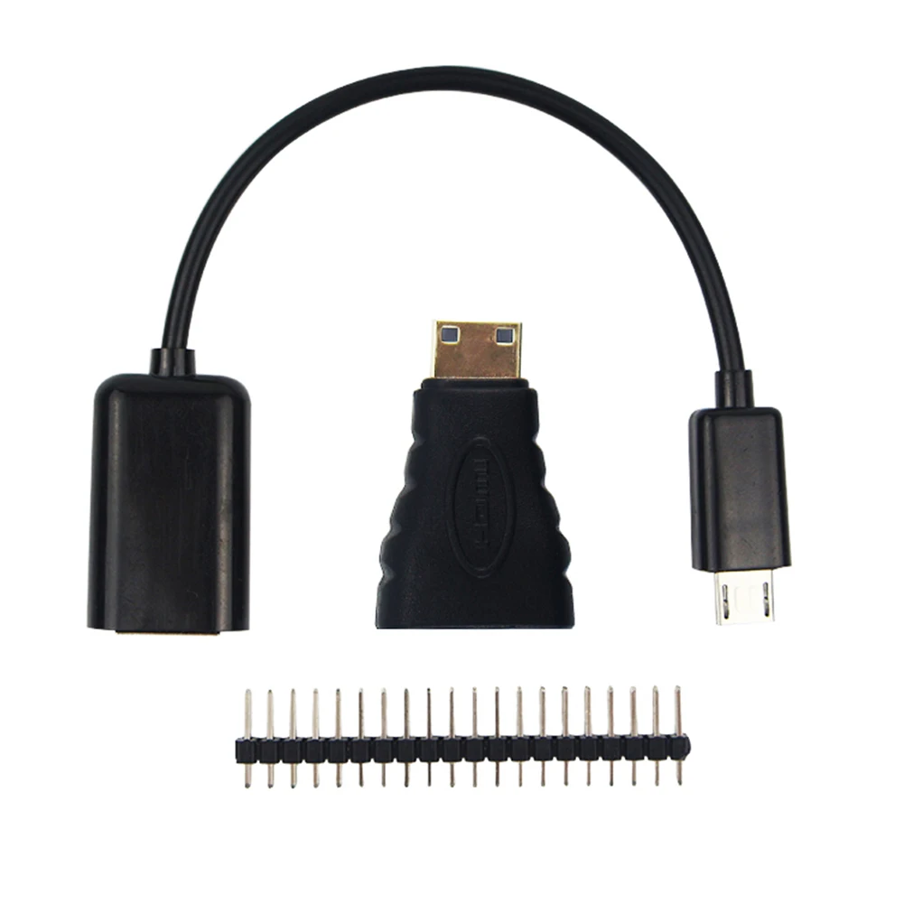 Аудио видео Hdmi кабели Женский адаптер + микроб кабель провод Мужской Заголовок GPIO