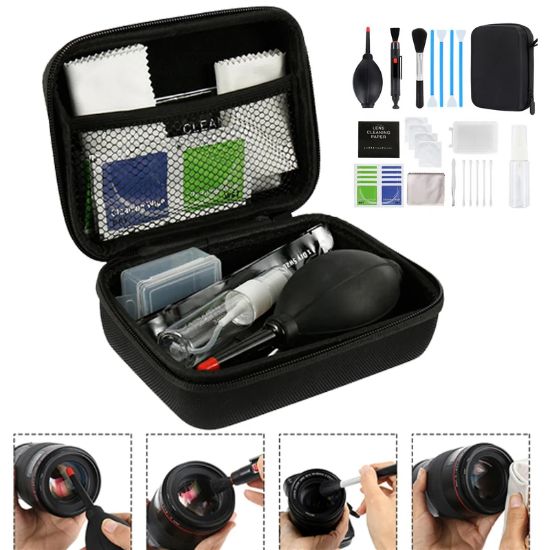Portable 46pcs Cleaning Kit DSLR Lens Digital Camera Cleaner Sensor for DKL-20 Sony Fujifilm Nikon Canon SLR Cameras Clean Set